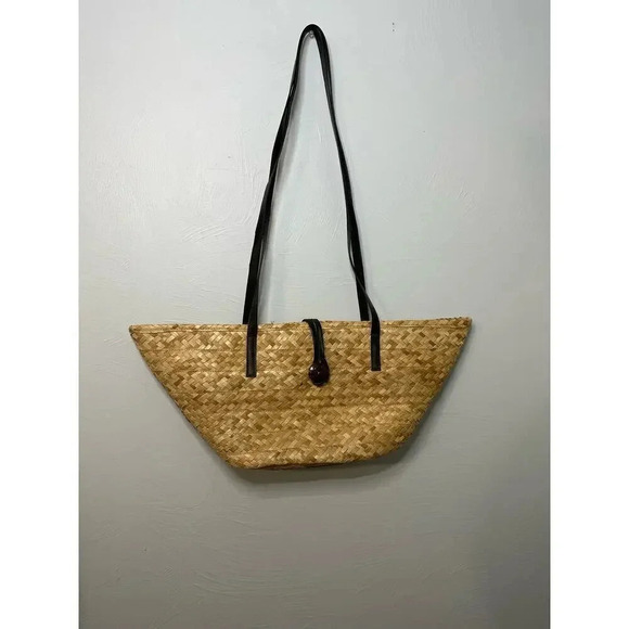 unknown Handbags - Straw Purse Bag Shoulder Crossbody Coastal Beachy